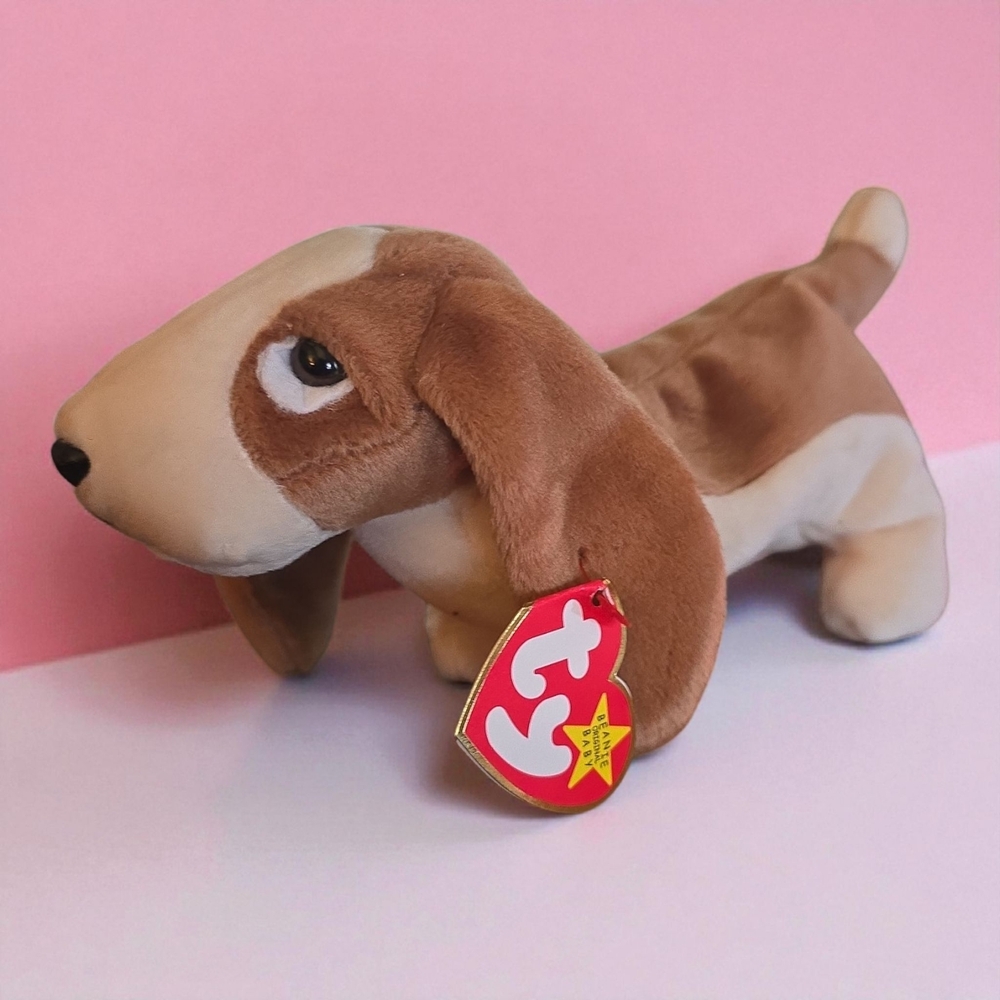 BOGO Ty‎ Plush Dog Tracker in Brown and Cream